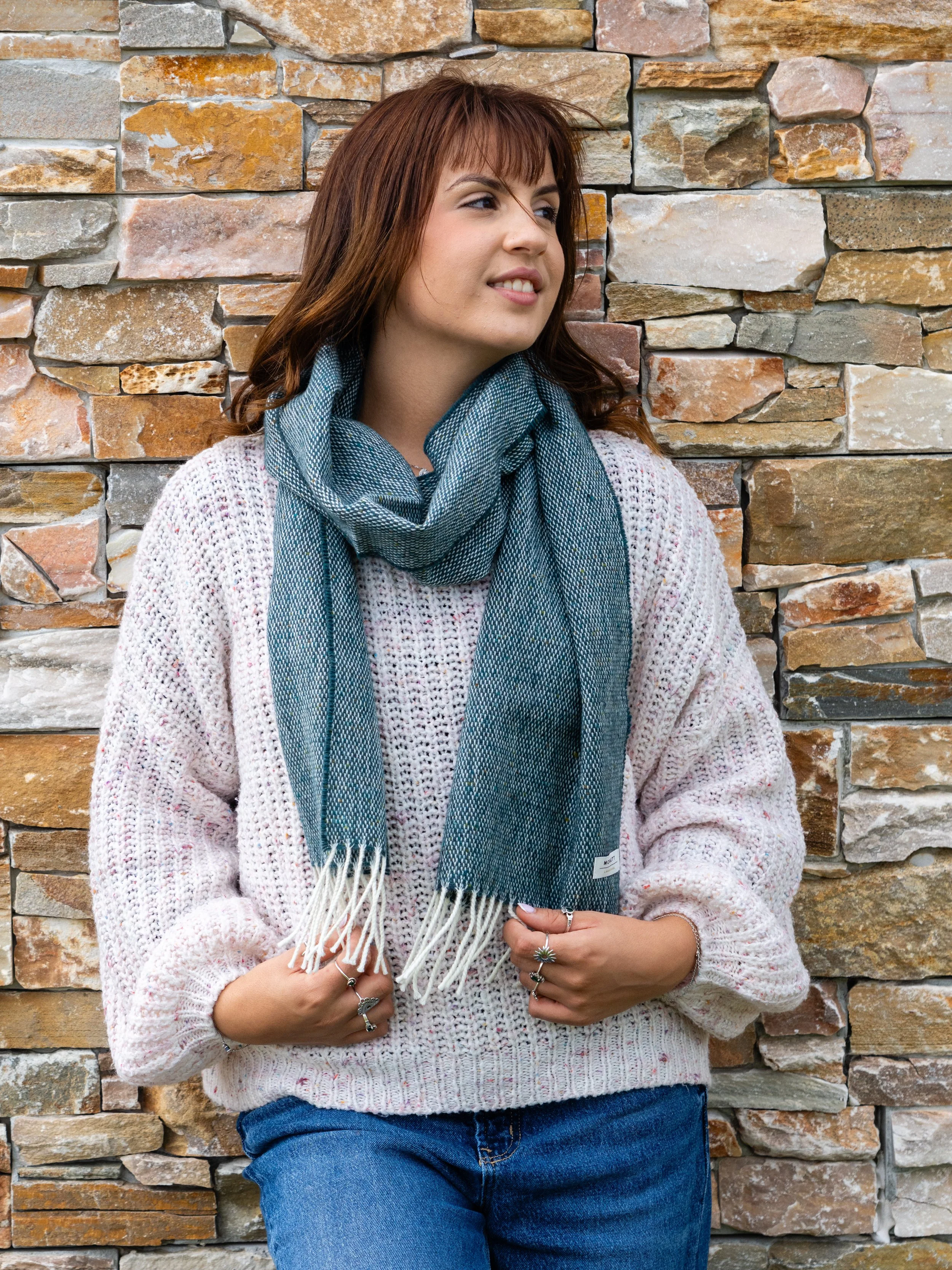 Donegal Ocean Tweed Scarf — McNutt of Donegal